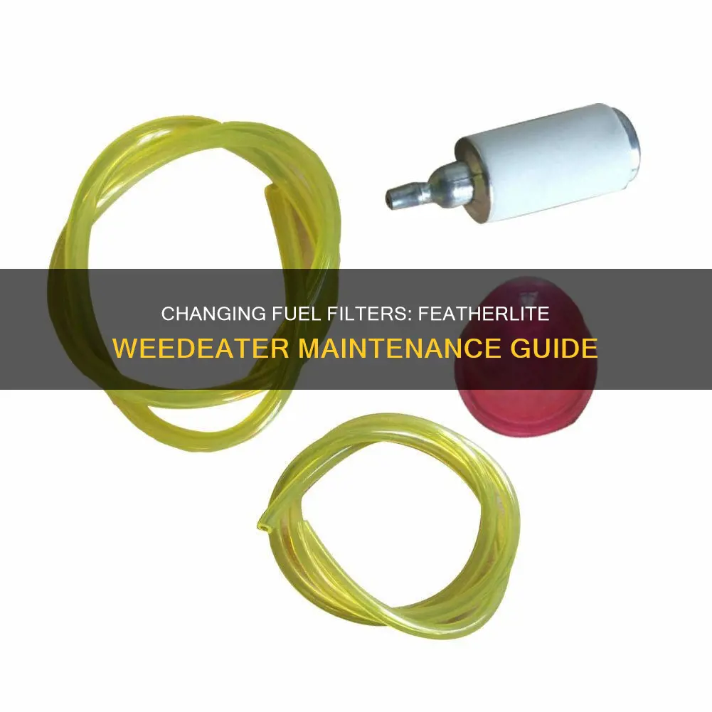 how to change the fuel filter in a featherlite weedeater