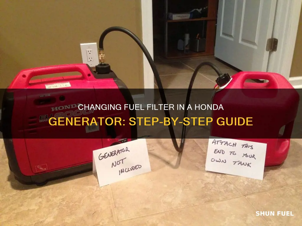 how to change the fuel filter in my honda generator