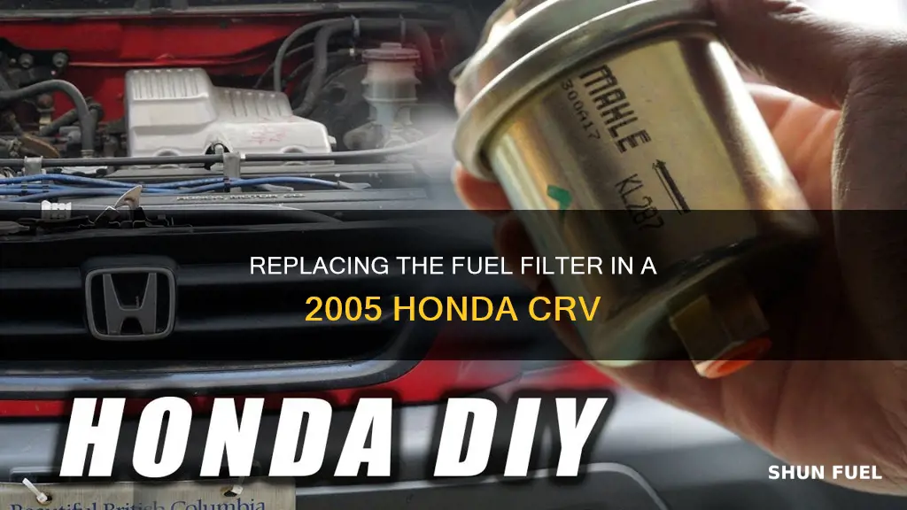 how to change the fuel filter on 2005 crv