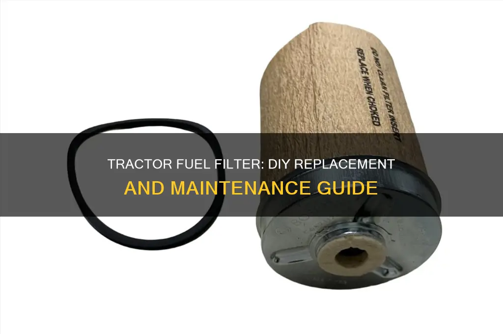 how to change the fuel filter on a diesel teactor