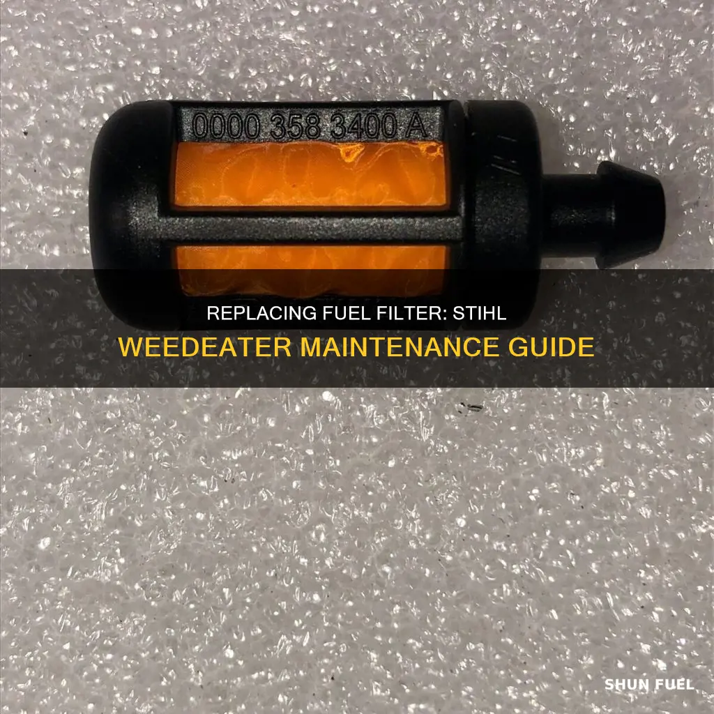 how to change the fuel filter on a stihll weedeater