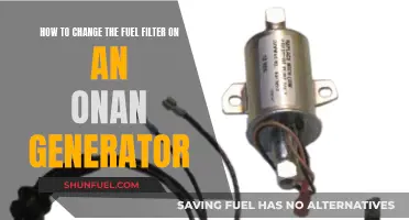 Changing Fuel Filter: Onan Generator Maintenance Guide