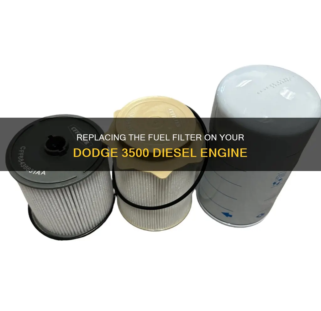 how to change the fuel filter on dodge 3500 diesel