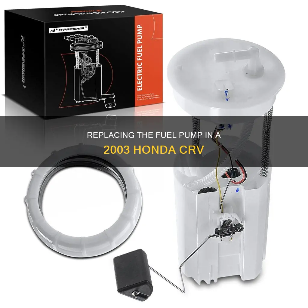 how to change the fuel pump on 2003 honda crv