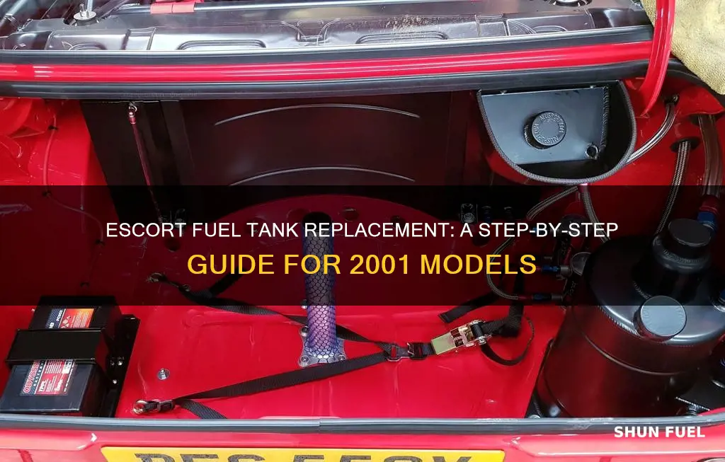 how to changr 2001 escort fuel tank