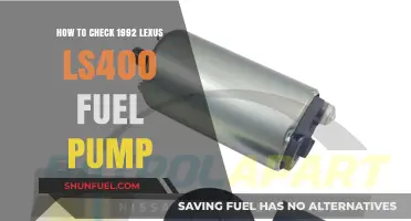 Checking Your 1992 Lexus LS400 Fuel Pump: A Step-by-Step Guide