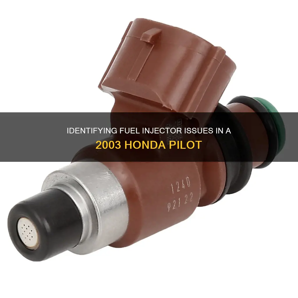 how to check 2003 honda pilot fuel injector