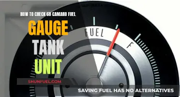 Fixing Your 68 Camaro: Fuel Gauge Tank Unit Check