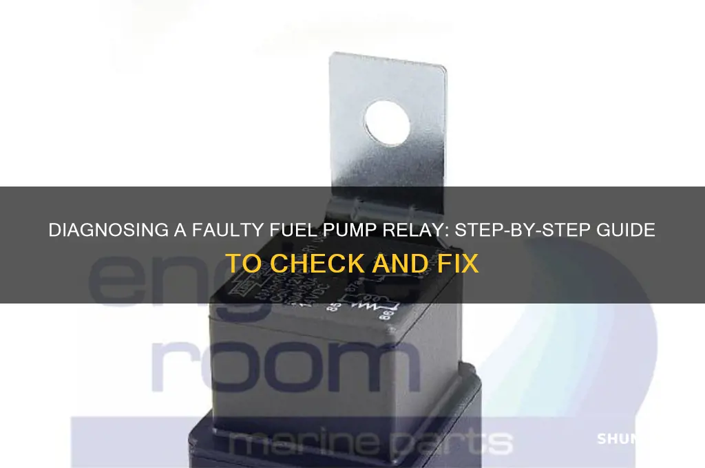 how to check a bad fuel pump relay