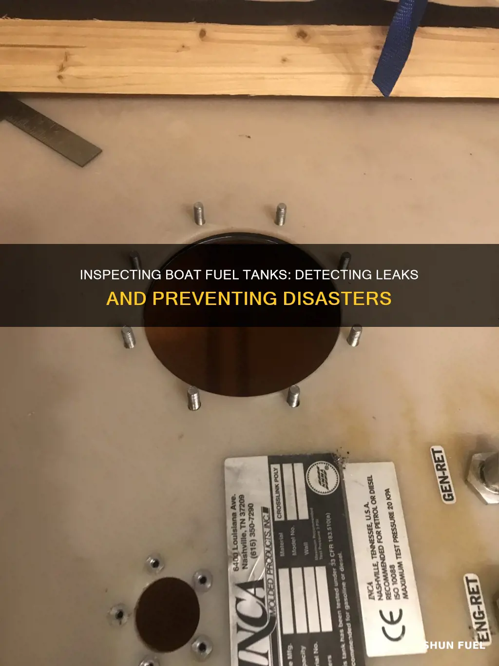 how to check a boat fuel tank for leaks