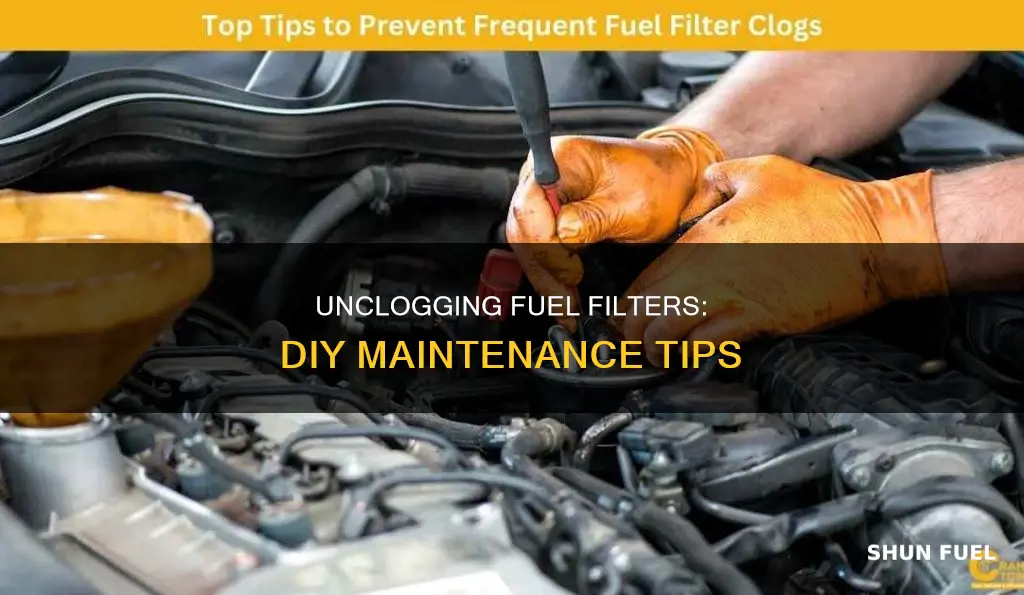 how to check a clogged fuel filter