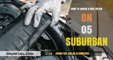 Locating and Checking Fuel Filter in 05 Suburban
