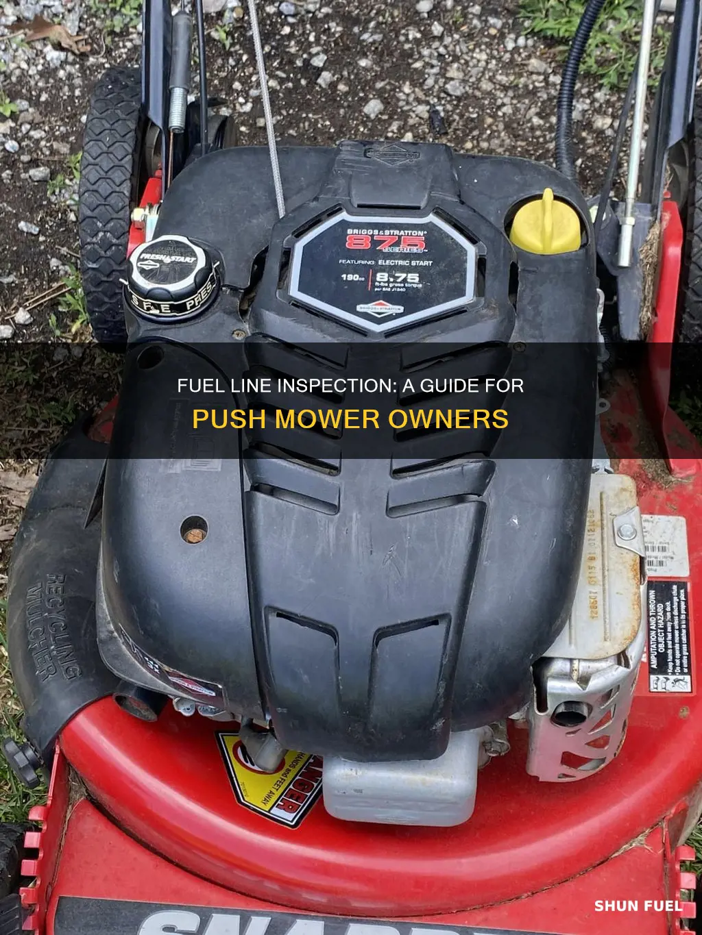 how to check a fuel line on a push mower