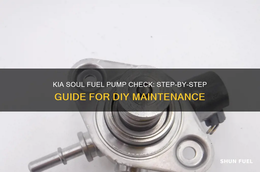 how to check a kia oul fuel pump