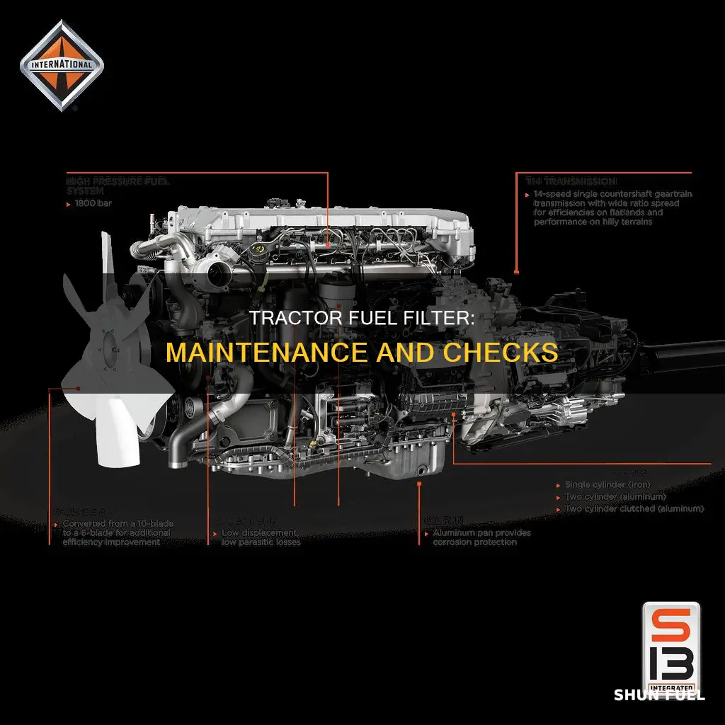 how to check a semi tractor fuel filter