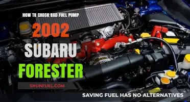 Diagnosing a Faulty Fuel Pump in Your 2002 Subaru Forester