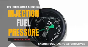 Checking Fuel Pressure in Bosch K-Jetronic Fuel Injection Systems