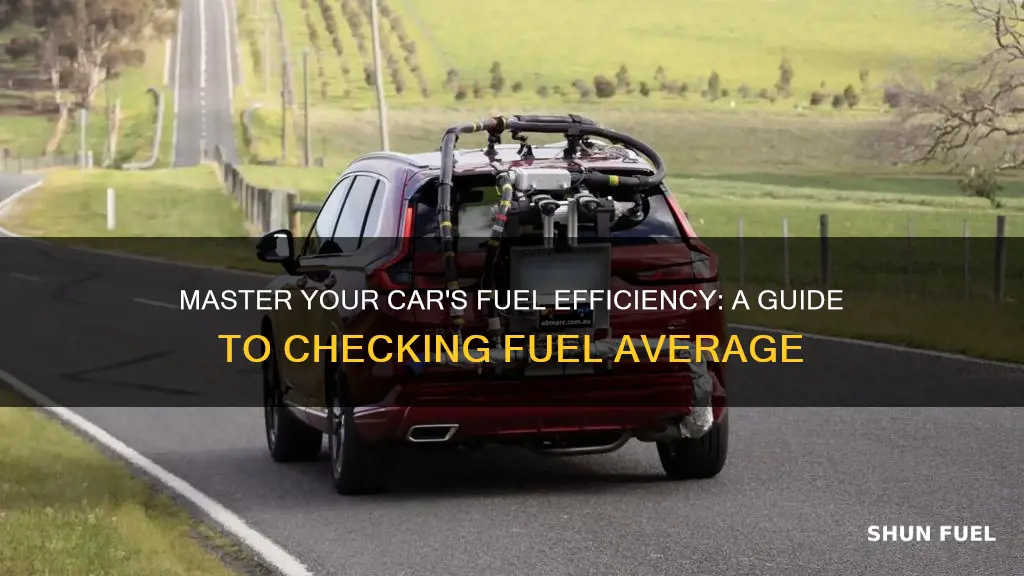 how to check car fuel average