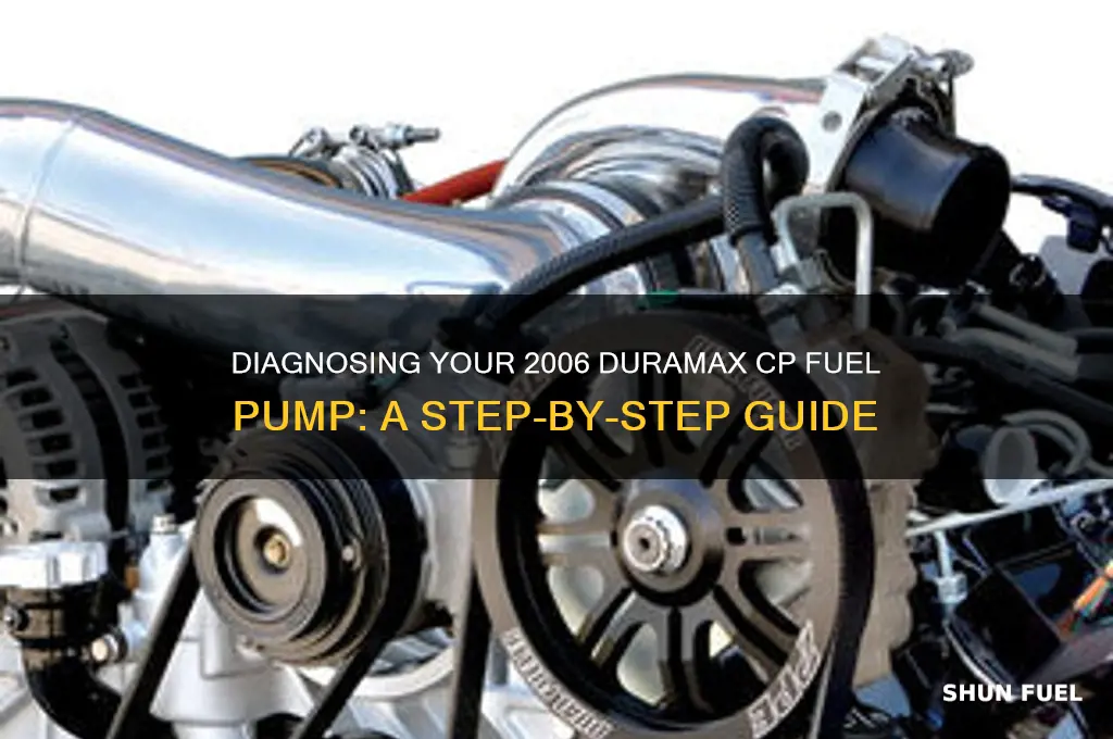 how to check cp fuel pump on 2006 duramax