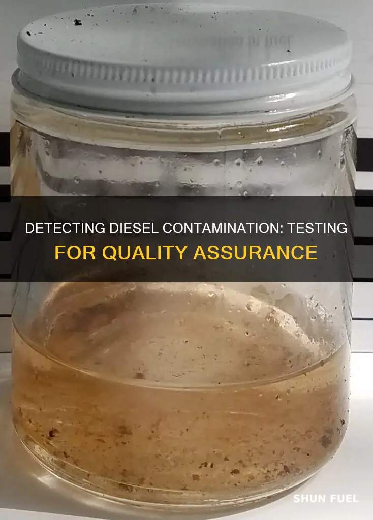 how to check diesel fuel for contamination