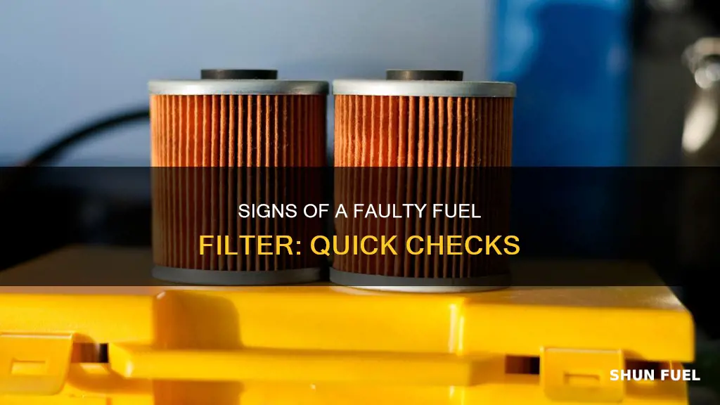 how to check for a bad fuel filter