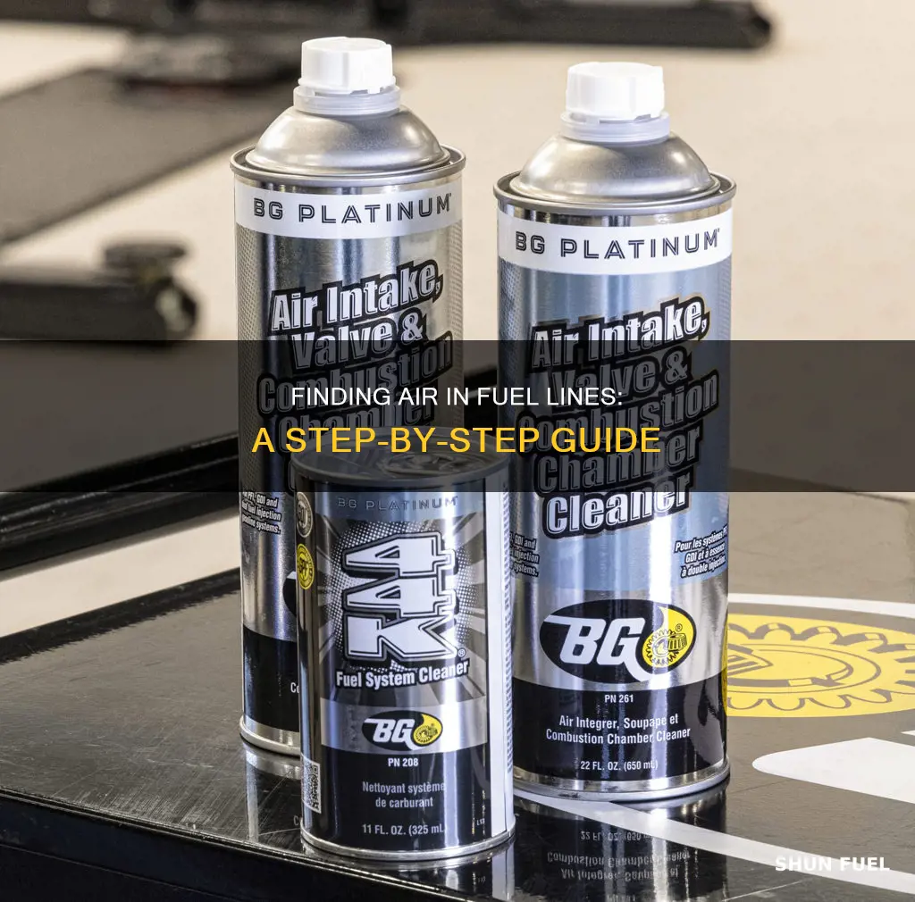 how to check for air in fuel lines