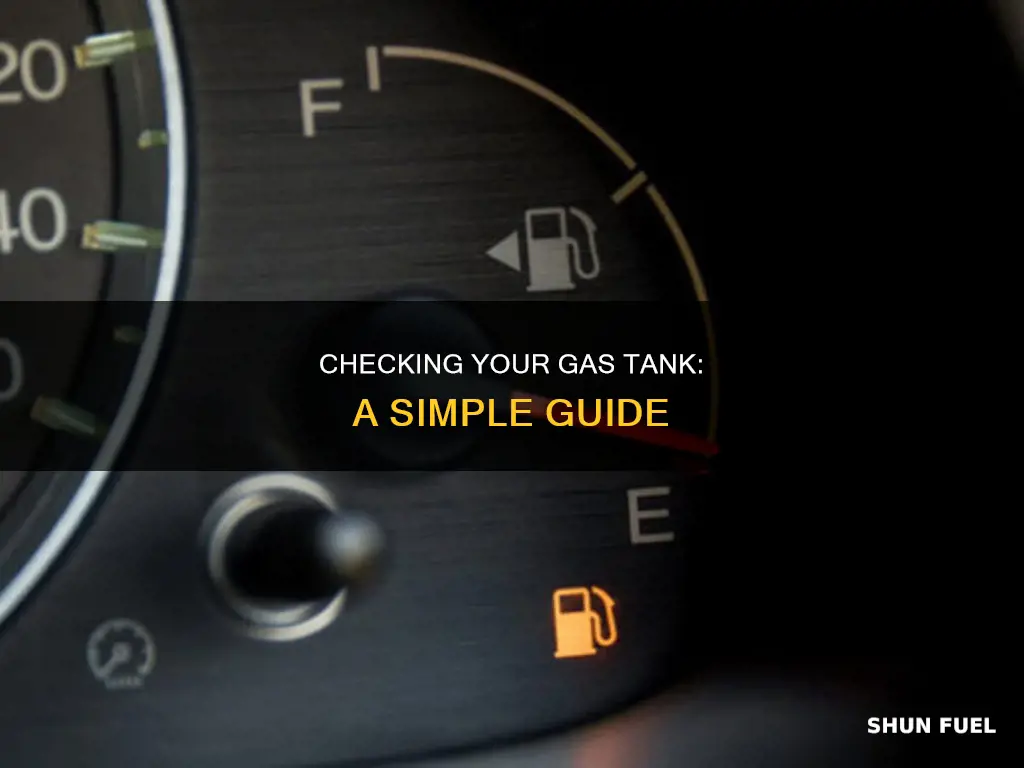 how to check for fuel in gas tank