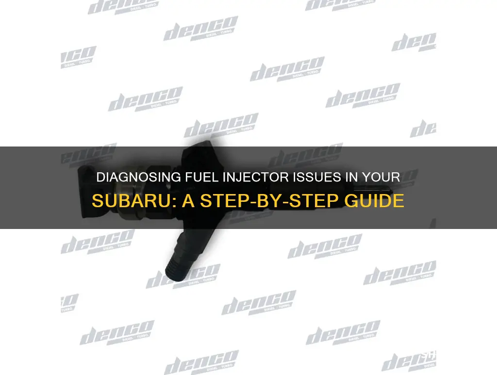 how to check for fuel injector on subaru