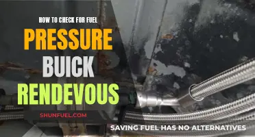 Checking Fuel Pressure in Buick Rendezvous: A Step-by-Step Guide