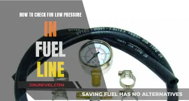 Checking Fuel Line Pressure: Low Pressure Diagnosis