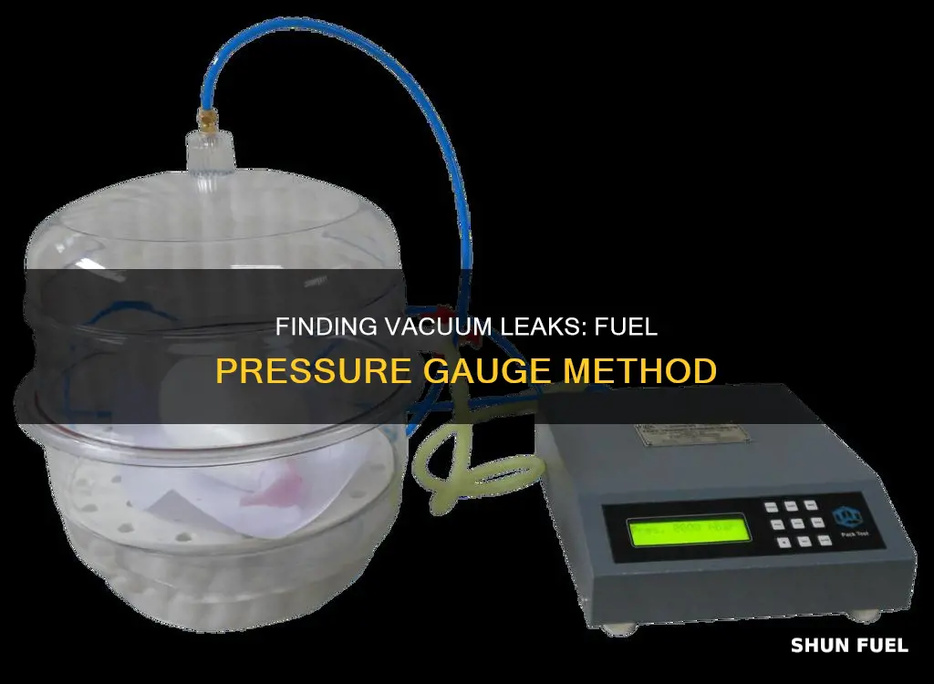 how to check for vaccum leaks with fuel pressure gage