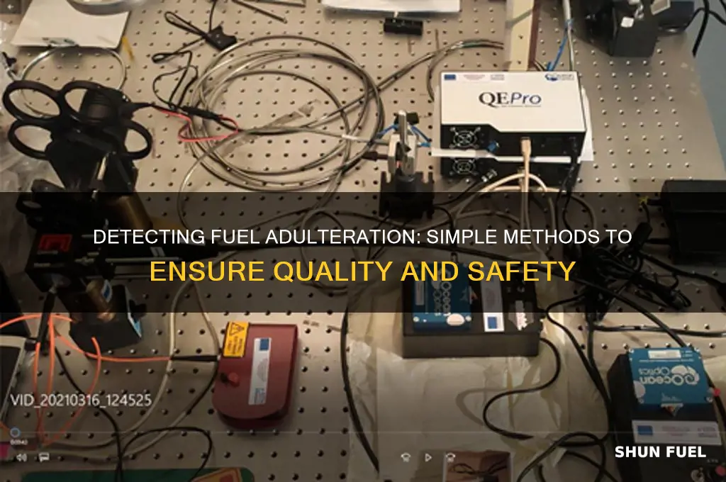 how to check fuel adulteration