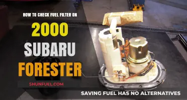 Locating the Fuel Filter in Your 2000 Subaru Forester