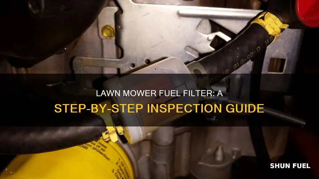 how to check fuel filter on lawn mower