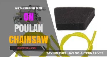Locating and Checking Fuel Filters on Poulan Chainsaws
