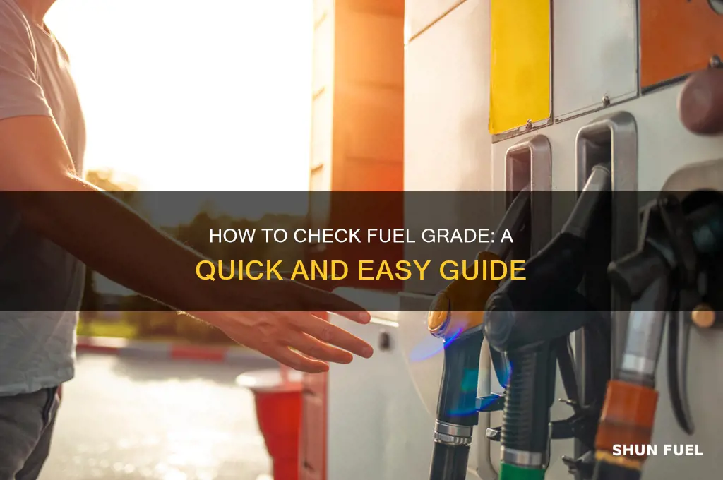how to check fuel grade
