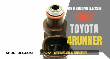 Troubleshooting Fuel Injectors in a 1987 Toyota 4Runner