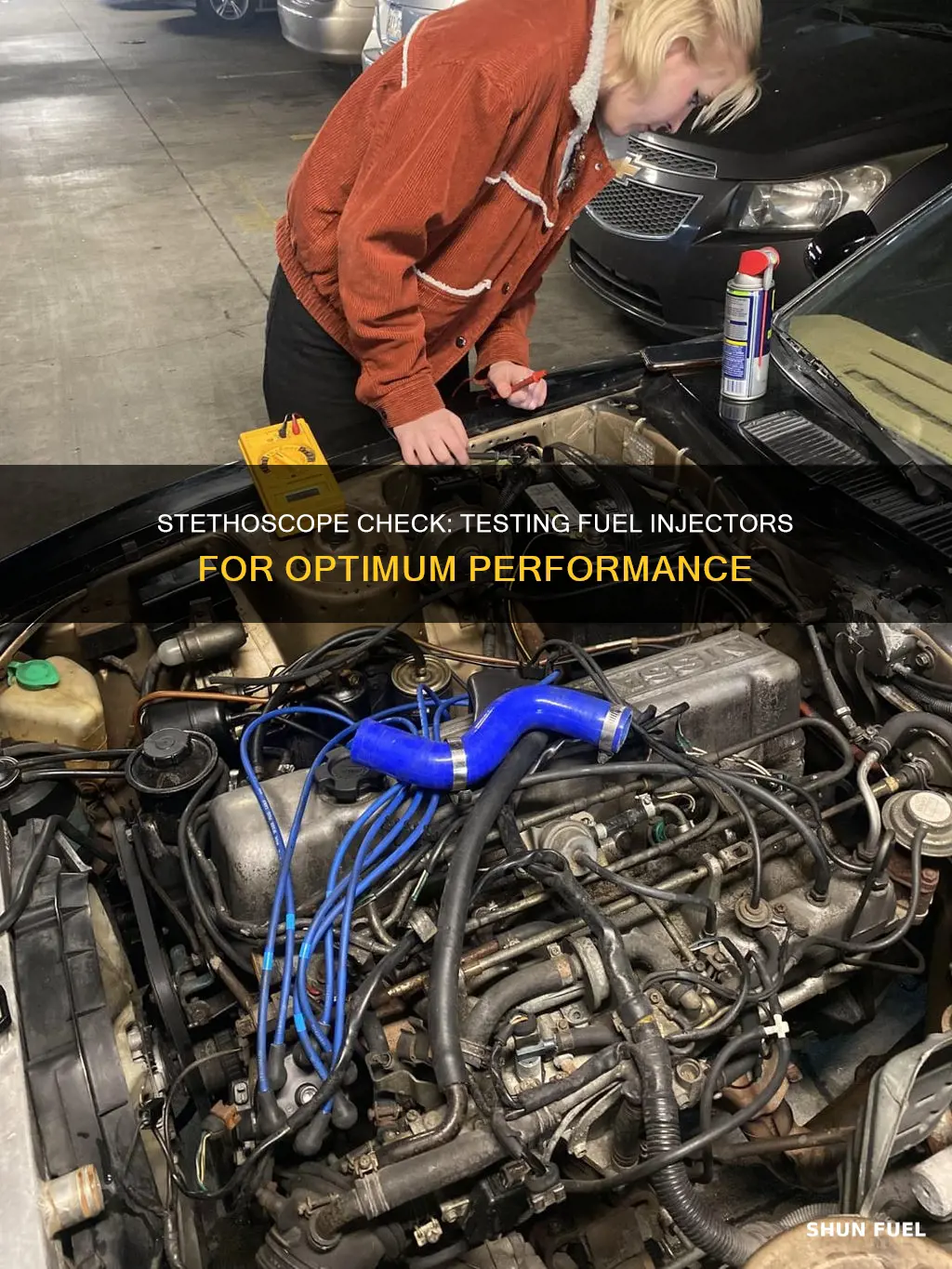 how to check fuel injectors with a stethoscope