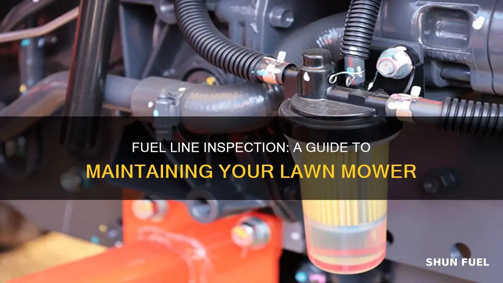 how to check fuel line in lawn mower