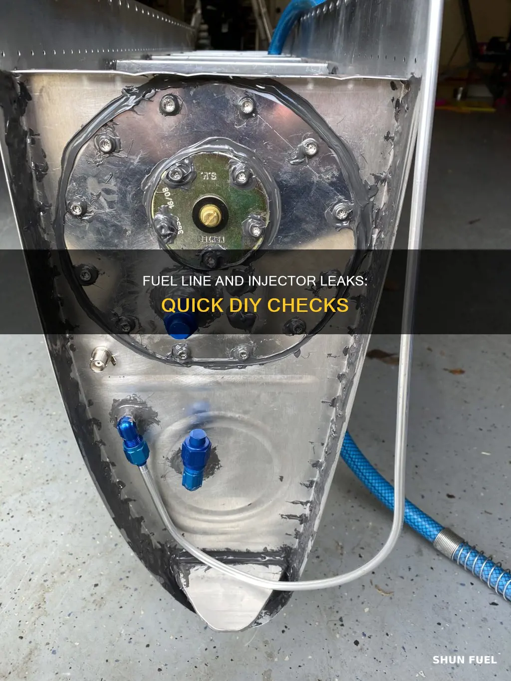how to check fuel line leak and fuel injector leak