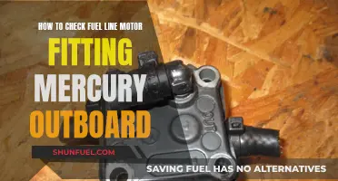 Checking Fuel Line Motor Fitting on Your Mercury Outboard