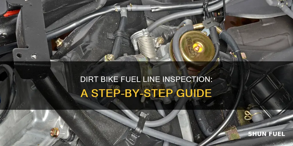 how to check fuel line on dirt bike