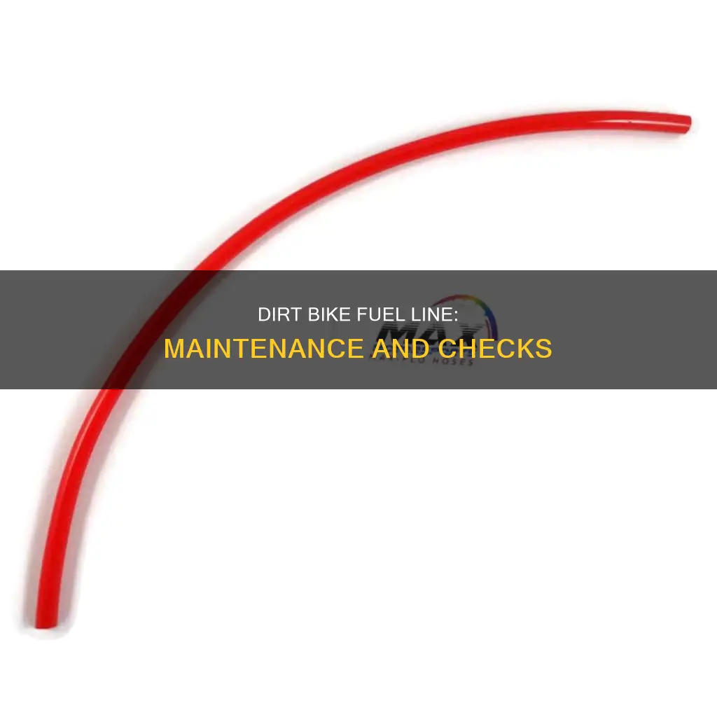 how to check fuel line on dirt bike