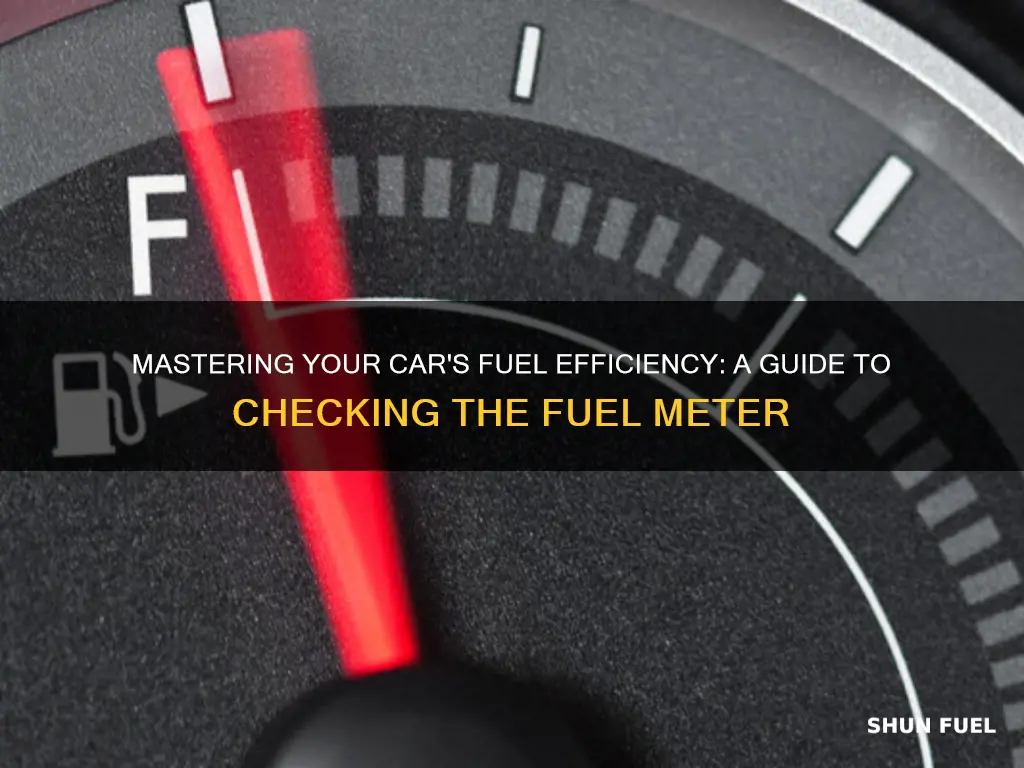 how to check fuel meter in car