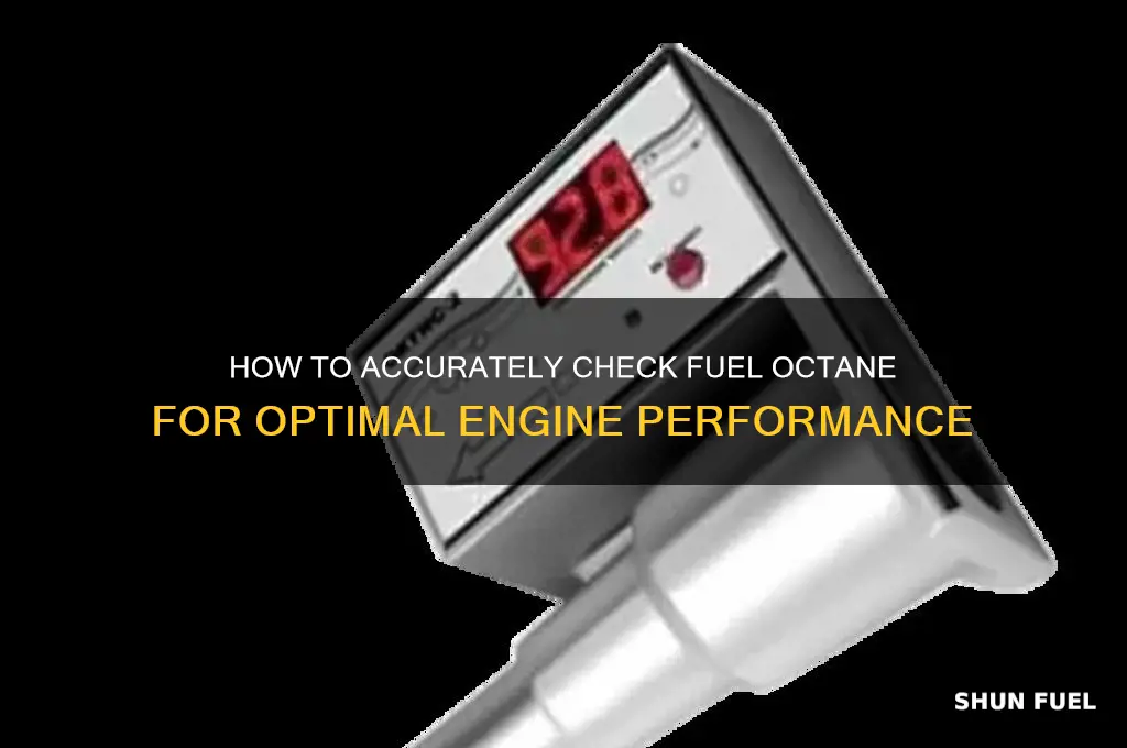 how to check fuel octane
