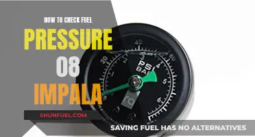 Checking Fuel Pressure: 08 Impala DIY Guide