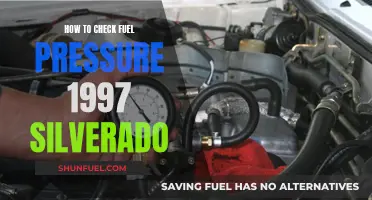 Checking Fuel Pressure: 1997 Silverado Maintenance Guide