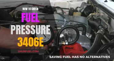 Checking Fuel Pressure: A Guide for 3406E Engines