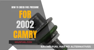 Checking Fuel Pressure: 2002 Camry Maintenance Guide