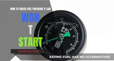 Troubleshooting a Non-Starting Car: Checking Fuel Pressure